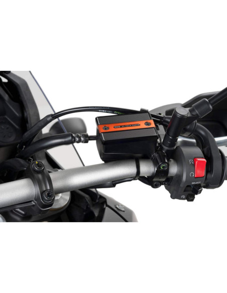 Bouchon de reservoir de liquide de frein avant Puig pour Yamaha MT-09 Tracer 2017 orange