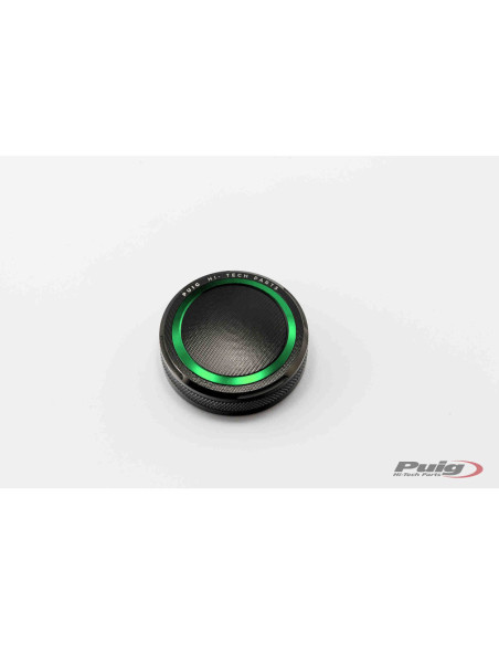 Tapon deposito liquido freno delantero Puig para Yamaha YZF-R6 2007 verde