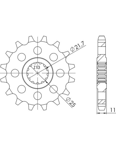 pinon sgr m ac p530-d16 yamaha yzf-r6 2005