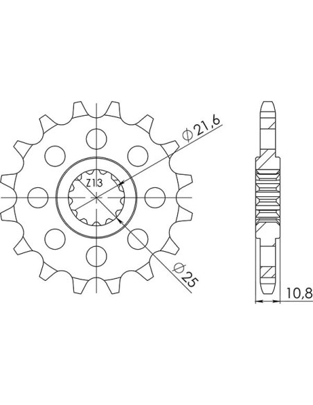 pinon sgr s ac p525-d16 yamaha yzf-r6 2007