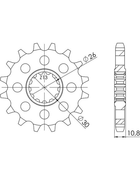 Pinon sgr s ac p530-d17 yamaha mt-01 1700 07-11