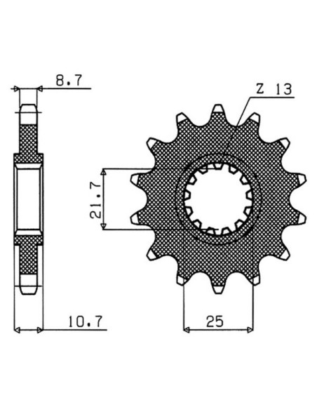 pinon sgr s ac p532-d16 yamaha yzf-r6 01-02