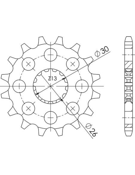 Pinon SGR S+2 AC P525-D17 Triumph America EFI 865 2008
