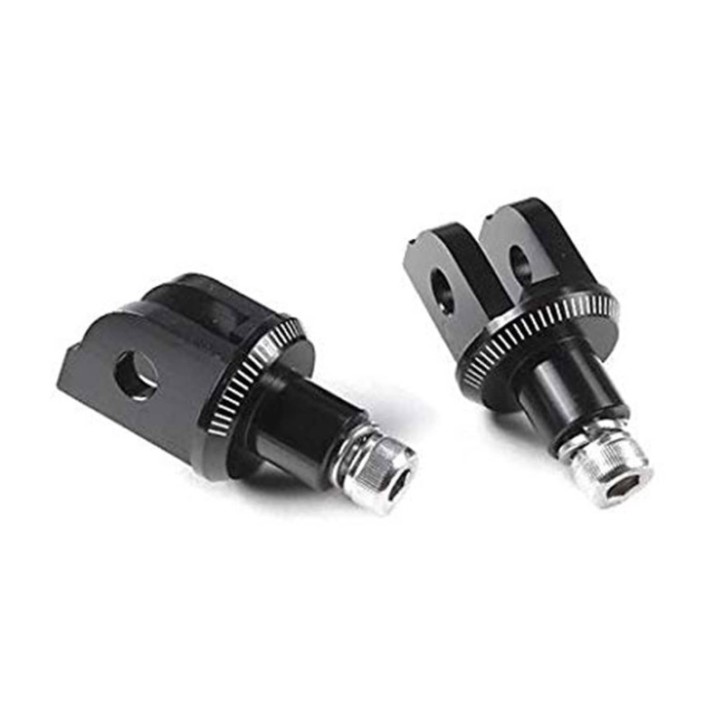 PUIG FOOTPEG ADAPTERS FIXED DRIVER AND PASSENGER FOR HARLEY D. SPORTSTER 883 IRON XL883N 09-12 BLACK