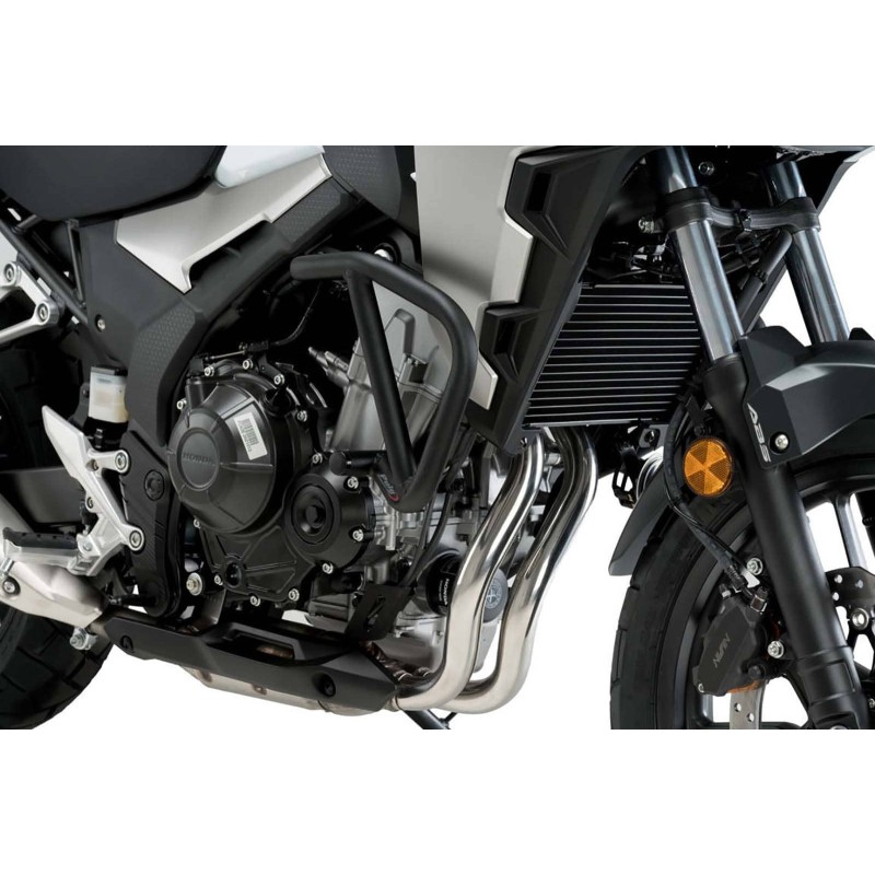 PUIG BARRE DI PROTEZIONE MOTORE HONDA CB500X 19-21 NERO