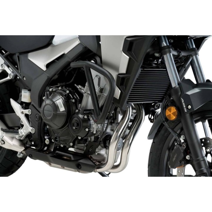 PUIG BARRE DI PROTEZIONE MOTORE PER HONDA CB500X 19-21 NERO