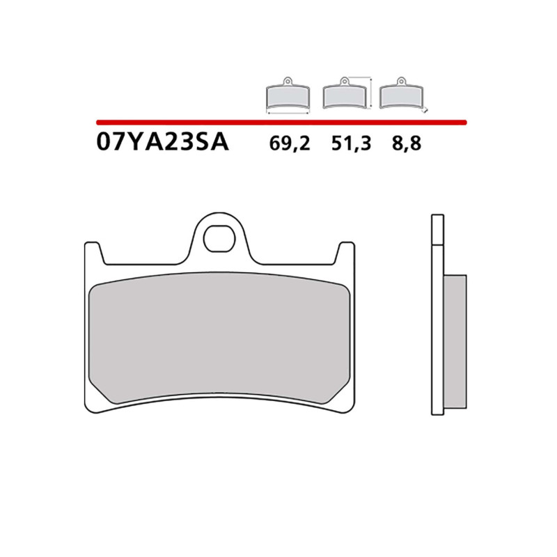 Brembo front brake pad kit fits Yamaha TDM 900 2004-07YA23SA