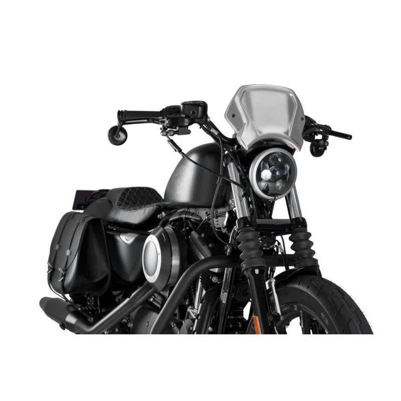 PUIG CARENAGE AVANT EN ALUMINIUM HARLEY D. SPORTSTER 883 IRON 09-12 ARGENT