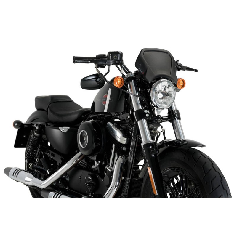 PUIG CARENADO DELANTERO ALUMINIO HARLEY D. SPORTSTER FORTY-EIGHT 17-20 NEGRO