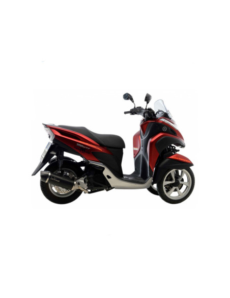 Escape negro LeoVince para Yamaha Tricity 125 17-20 acero inoxidable