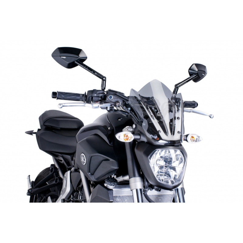 Bulle Puig Naked NG Sport pour Yamaha MT-07 2017, teinte fumee claire