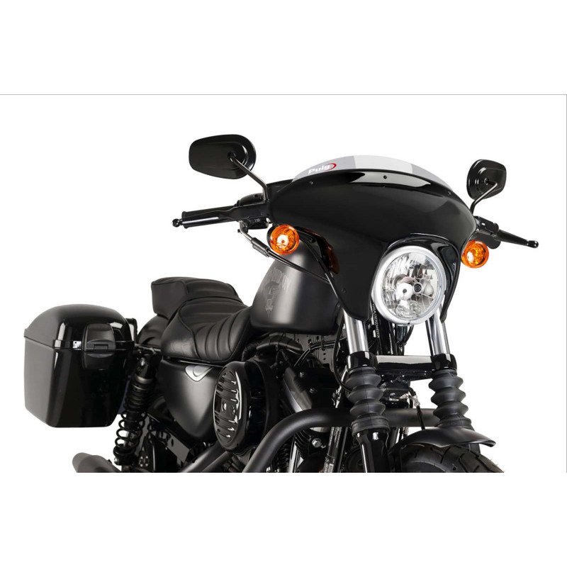 puig cupolino batwing sml sport per harley d sportster xl883n iron 09 12 fume chiaro