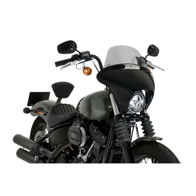 PUIG CUPOLINO BATWING SML TOURING PER HARLEY DAVIDSON SOFTAIL STREET BOB FXBB ANNO 21-22 COLORE FUME CHIARO