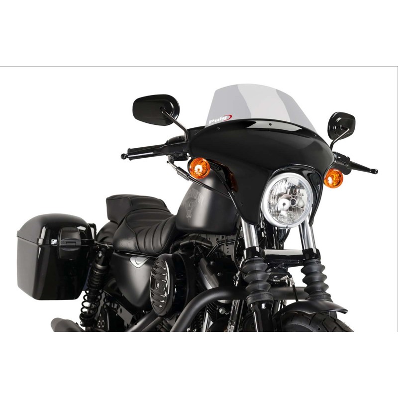 PUIG PARE - BRISE BATWING SML TOURING HARLEY D. SPORTSTER XL883N IRON 09-12 FUMEE CLAIR