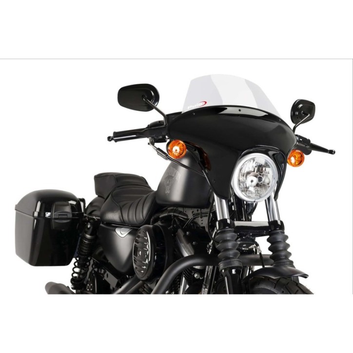 PUIG CUPOLINO BATWING SML TOURING PER HARLEY D. SPORTSTER XL883N IRON 09-12 TRASPARENTE