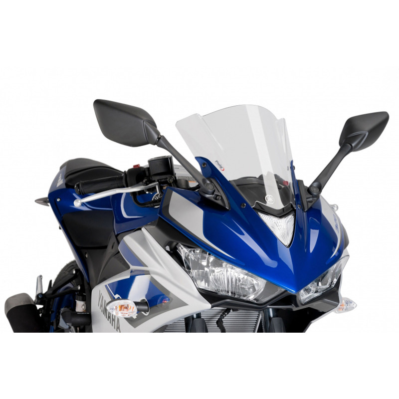 Puig Z-Racing Windshield for Yamaha YZF-R3 17-18 Clear
