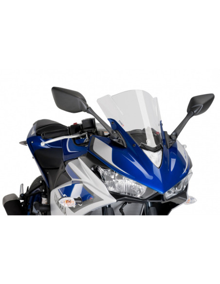 Puig Z-Racing Windschutzscheibe fur Yamaha YZF-R3 17-18 Klar