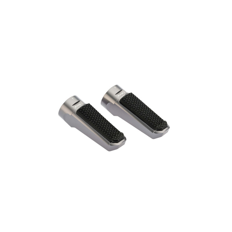 PUIG POGGIAPIEDI MODELLO SPORT COLORE TITANIO - Dimensioni: 72x27 mm. Peso: 90 gr | Puig