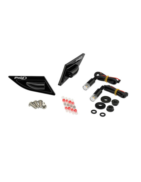 PUIG SPIEGELLOCHKAPPEN MIT TAB BLINKERN DUCATI PANIGALE V4 R 23-24 SCHWARZ | Puig