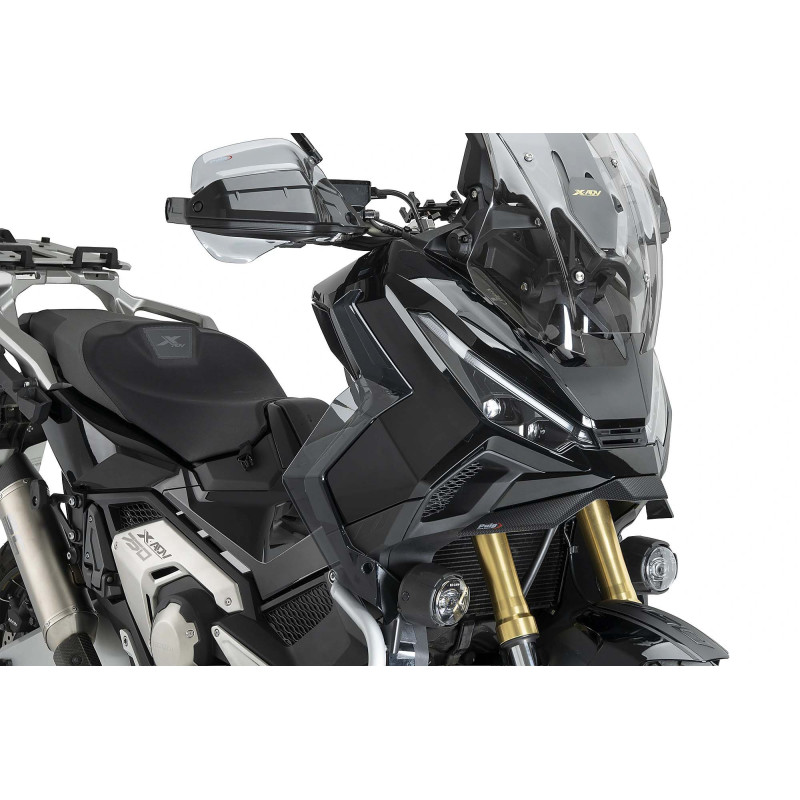 Spoiler delantero Puig Downforce para Honda X-ADV naked 25-26 con aspecto de carbono.