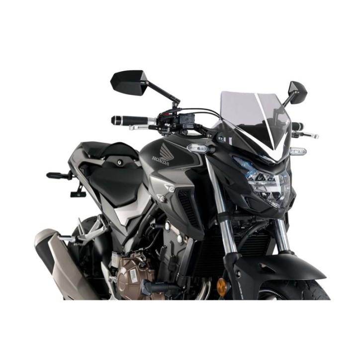 PUIG PARE - BRISE NAKED N.G. SPORT POUR HONDA CB500F 16-18 FUMEE CLAIR