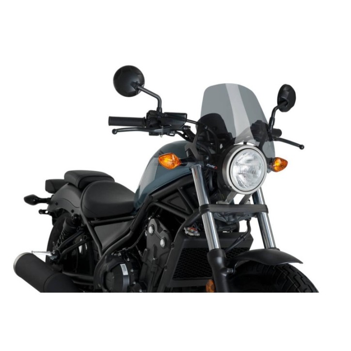 PUIG PARE - BRISE NAKED N.G. SPORT POUR HONDA CMX500 REBEL 17-19 FUMEE CLAIR