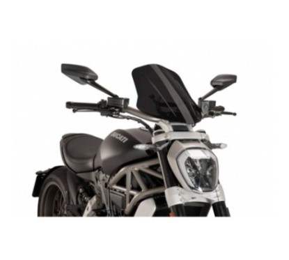 PUIG NAKED NG TOURING EINSTELLBARES BILDSCHIRM DUCATI X DIAVEL S 16-18 DARK SMOKE