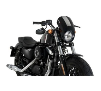 PUIG CUPOLINO SEMICARENATO ANARCHY HARLEY D. SPORTSTER FORTY-EIGHT XL1200X 15-20 NERO