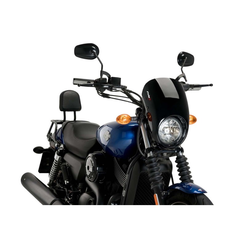 PUIG CUPOLINO SEMICARENATO ANARCHY HARLEY D. STREET 750 XG750 15-20 NERO