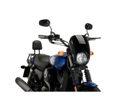 PUIG CUPOLINO SEMICARENATO ANARCHY HARLEY D. STREET 750 XG750 15-20 NERO