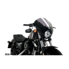 PUIG PARE - BRISE SEMI-CARENE DARK NIGHT HARLEY D. SPORTSTER FORTY-EIGHT XL1200X 15-20 FUMEE CLAIR