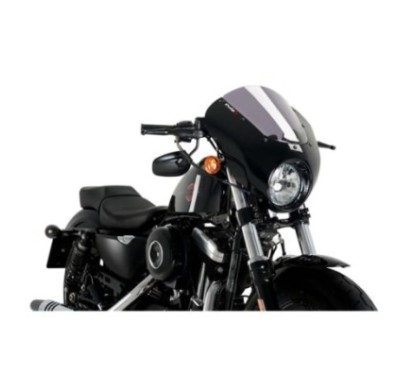 PUIG CUPOLINO SEMICARENATO DARK NIGHT HARLEY D. SPORTSTER FORTY-EIGHT XL1200X 15-20 FUME CHIARO