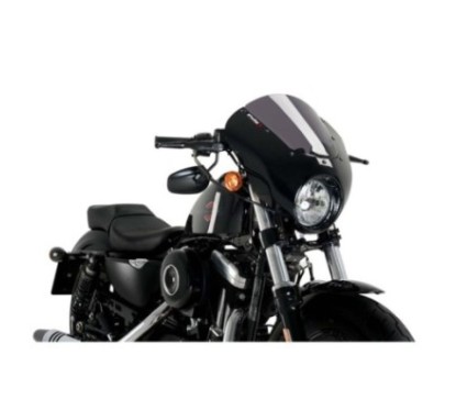 PUIG CUPOLINO SEMICARENATO DARK NIGHT HARLEY D. SPORTSTER FORTY-EIGHT XL1200X 15-20 FUME SCURO