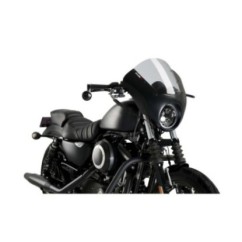 PUIG CUPOLINO SEMICARENATO DARK NIGHT HARLEY D. SPORTSTER XL883N IRON 09-12 FUME CHIARO