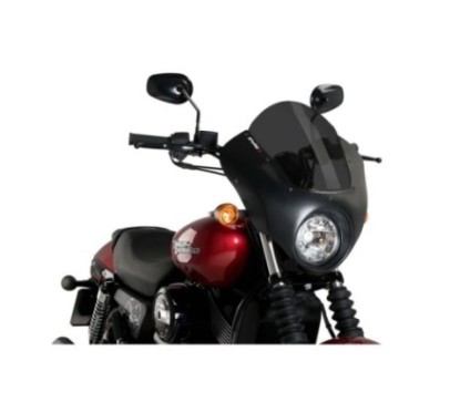 PUIG CUPOLINO SEMICARENATO DARK NIGHT HARLEY D. STREET 750 XG750 15-20 FUME SCURO