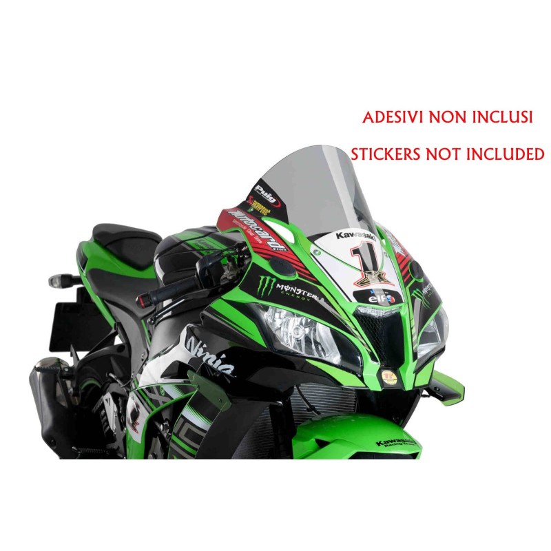 PUIG CUPOLINO R-RACER PER KAWASAKI ZX-10R SE ANNO 18-20 COLORE FUME CHIARO