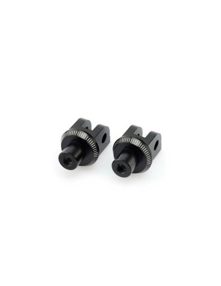 puig fixed rider pegs adapters for honda cbf600 08 12 black