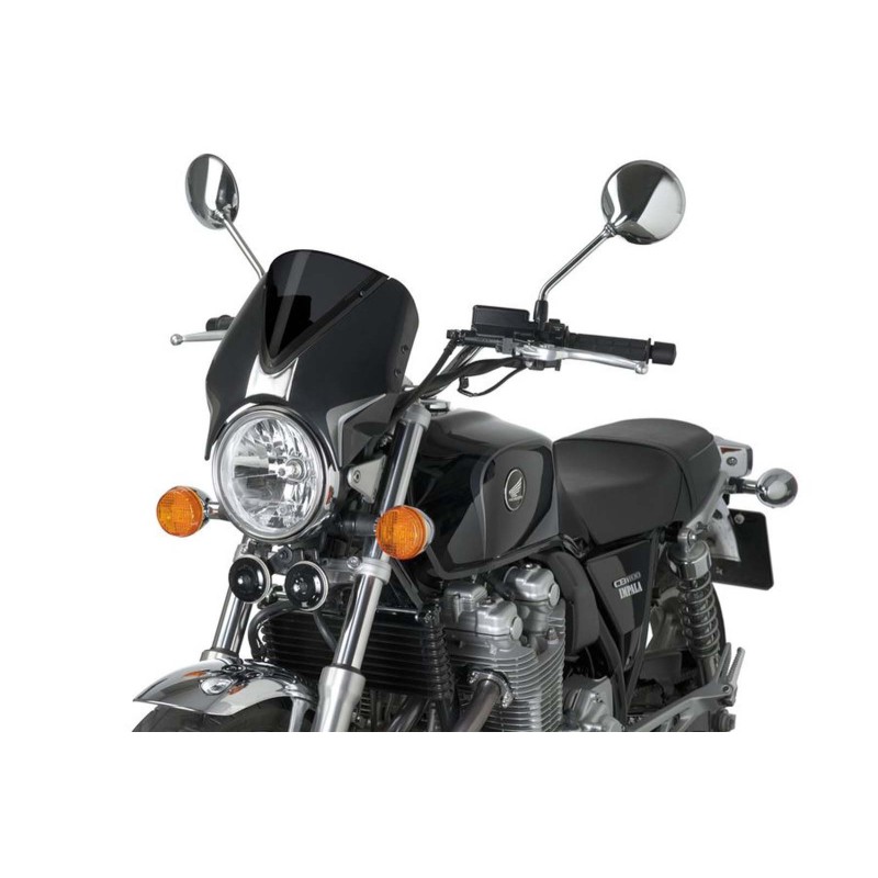 PUIG CUPULA RETRO HONDA CB1100 13-14 AHUMADO OSCURO-NEGRO-OFERTA