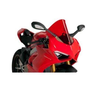 PUIG CUPOLINO R-RACER PER DUCATI PANIGALE V4 S ANNO 18-19 COLORE ROSSO.