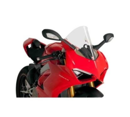 PUIG CUPOLINO R-RACER PER DUCATI PANIGALE V4 S ANNO 18-19 COLORE TRASPARENTE.