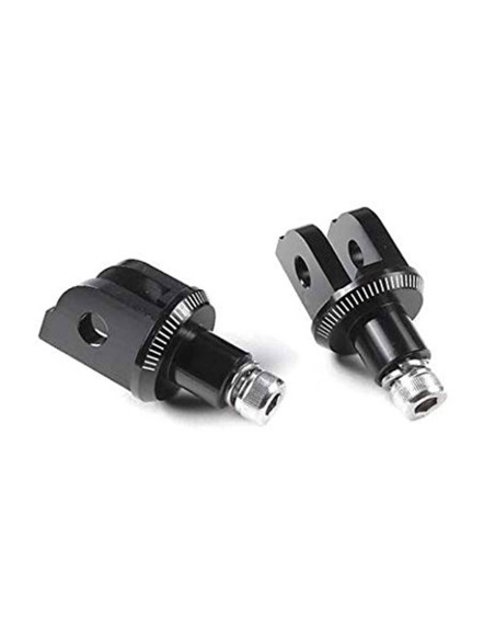 Adaptadores Puig para estriberas fijas de pasajero Kawasaki Z400 19-24 negro