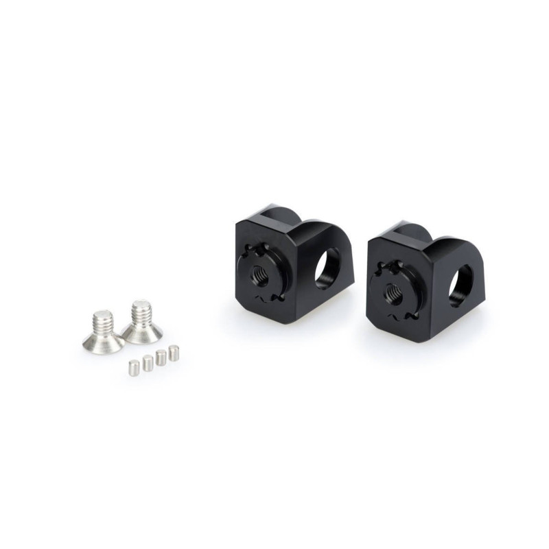 puig adjustable rider pegs adapters for kawasaki ninja 650 17 19 black