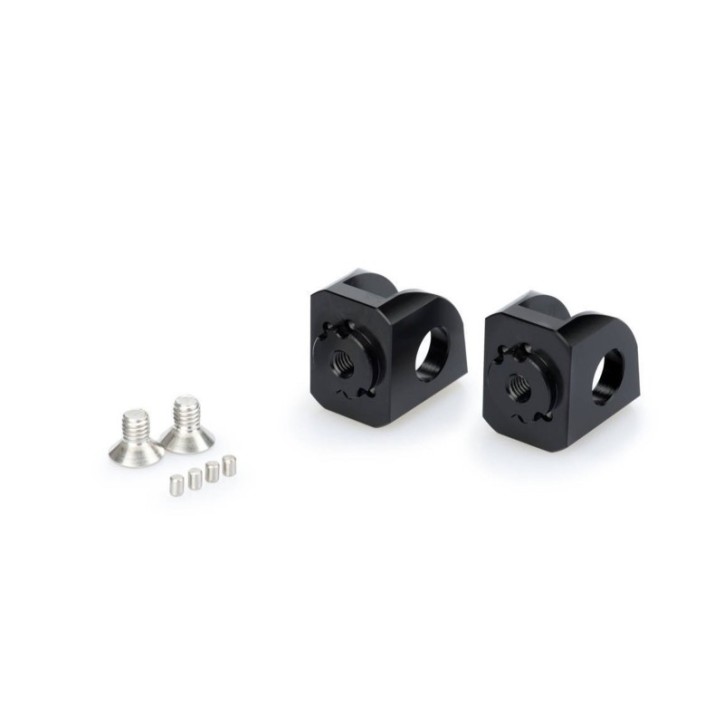 ADAPTATEURS DE RANGEMENT REGLABLES PUIG POUR PILOTES POUR KAWASAKI Z650 17-19 NOIR