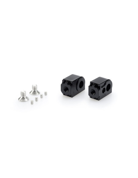 Adaptateurs Puig pour repose-pieds passager reglables Suzuki GSX S1000 Katana 19/25, noir