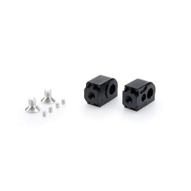 ADAPTADORES PUIG POGG TUBOS PASAJERO AJUSTABLES PARA SUZUKI KATANA 19-24 NEGRO