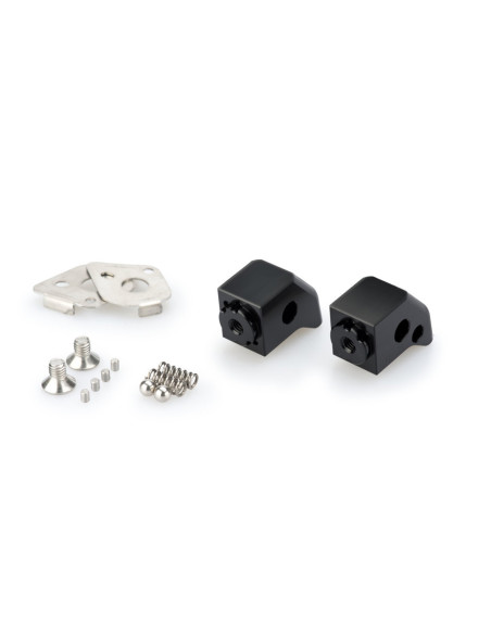 puig adjustable passenger footrest adapters for triumph tiger xc xcx xca xr xrx xrt 15 17 black