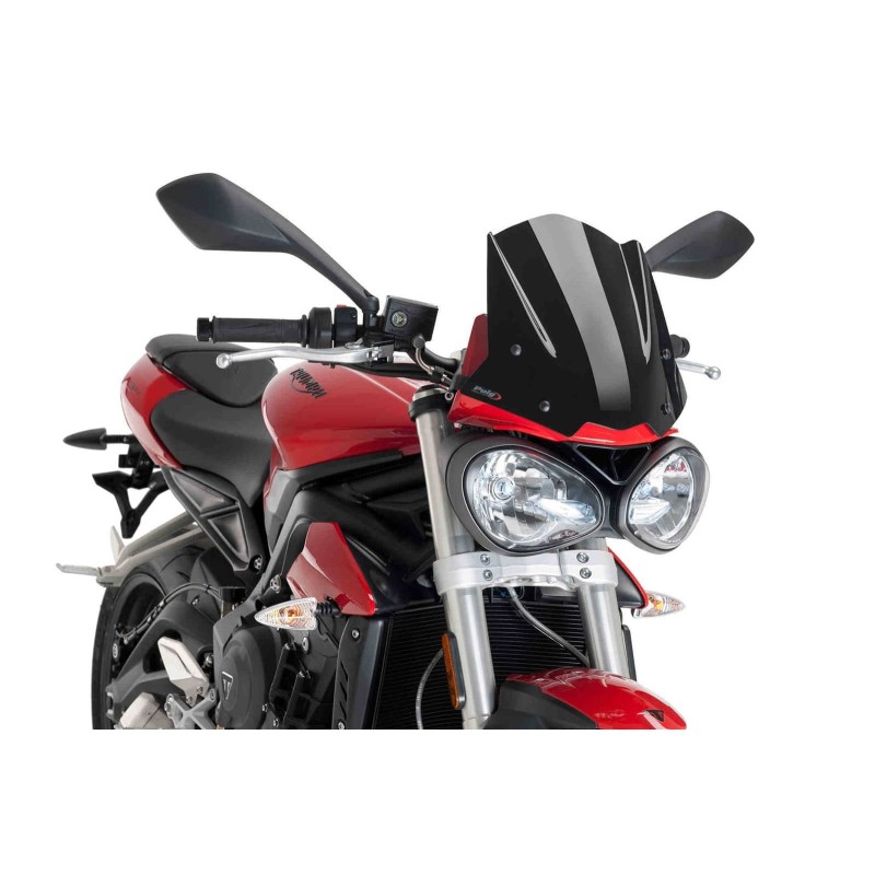 PUIG CUPOLINO NAKED N.G. SPORT TRIUMPH STREET TRIPLE S 18-19 NERO