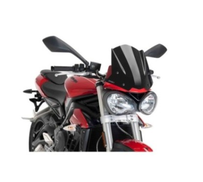 PUIG CUPOLINO NAKED N.G. SPORT TRIUMPH STREET TRIPLE S 18-19 NERO