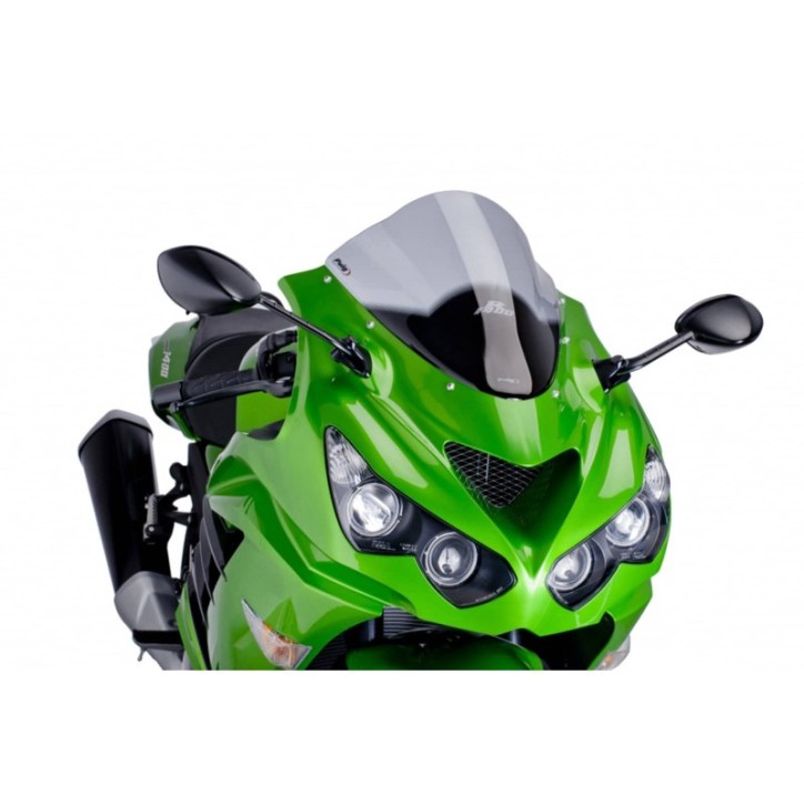 PUIG PARE - BRISE RACING POUR KAWASAKI ZZR1400 06-20 FUMEE CLAIR