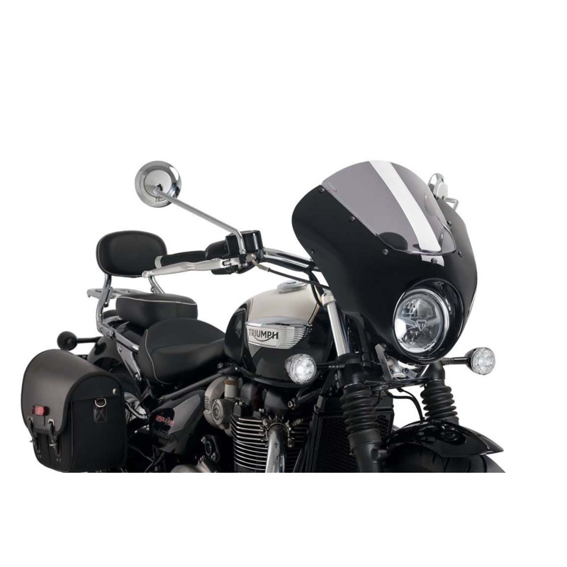 PUIG CUPOLINO SEMICARENATO DARK NIGHT TRIUMPH BONNEVILLE SPEEDMASTER 18-20 FUME CHIARO